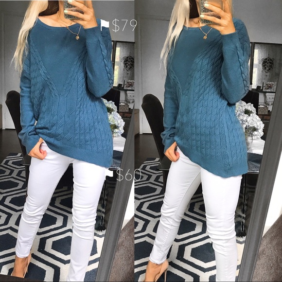 🆕 CYRUS MONACCO NIGHT BRAIDED LONG KNIT SWEATER! - Picture 7 of 15